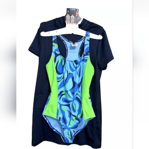 Spyder • 2-Piece Girls' Swimsuit • UPF30+ • Breathable • L 12/14